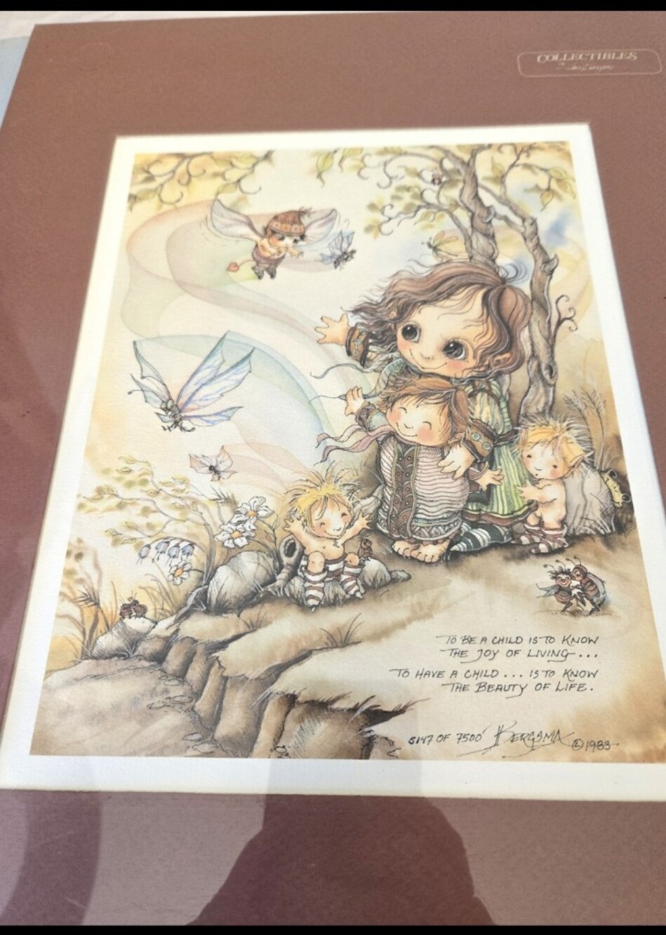 Jody Bergsma Set Of 3  Vintage Prints Collectibles Art Work Children Fairies